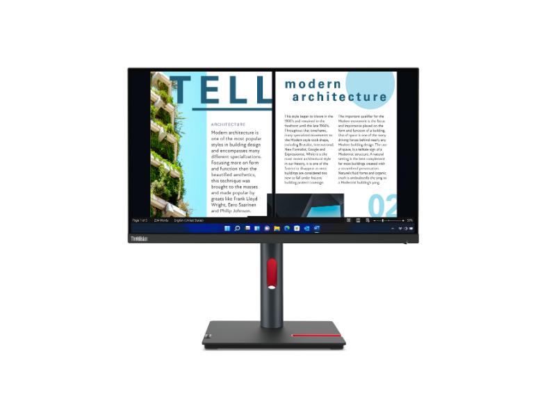Lenovo Monitor ThinkVision P24h-30 63B3GAT6EU QHD IPS 60Hz 6MS 23.8''