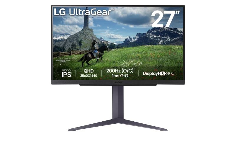 Monitor LG Ultra Gear 27GS85Q 27'' 2K QHD IPS 165Hz 1ms, HDR, HDMI, DisplayPort, 3Y - 27GS85Q