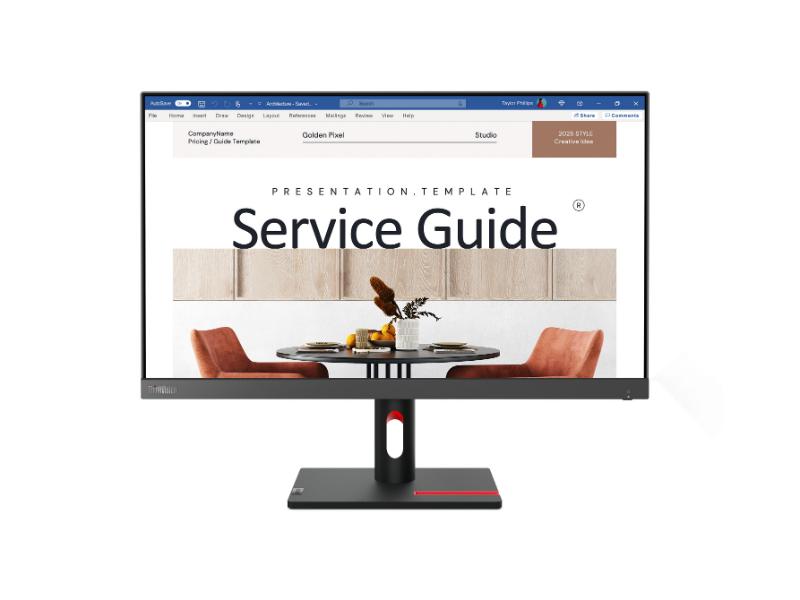 Monitor Lenovo ThinkVision S24i-30 23.8'' FHD IPS 100Hz 6ms, Slim Bezel, HDMI, VGA, 3 Years Warranty 63DEKAT3EU