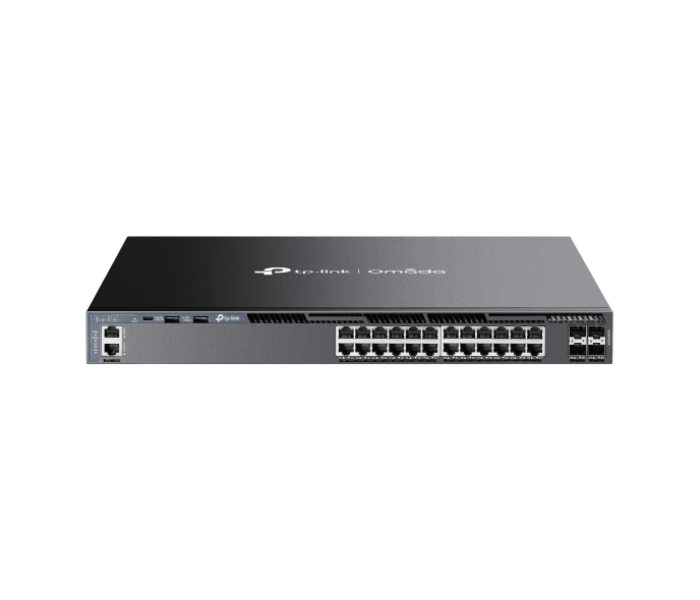Omada 24-Port Gigabit Stackable L3 Managed Switch with 4 10GE SFP+ Slots