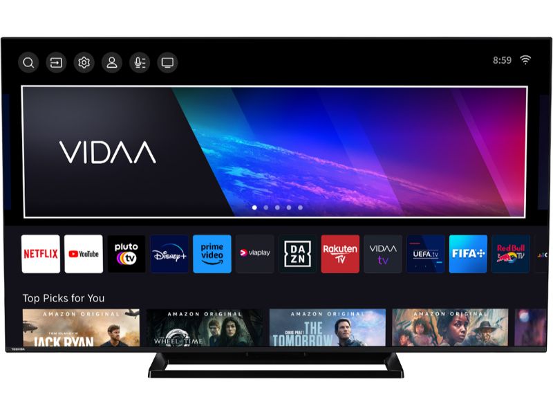 TV Toshiba Vidaa 55" QLED 55QV3363DG