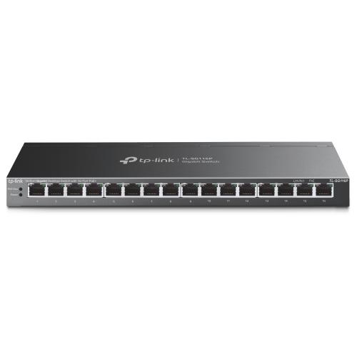 Tp-Link 16-Port Gigabit Desktop Switch with 16-Port PoE+ (TL-SG116P)