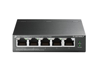 Tp-Link 5-Port Gigabit Desktop Switch with 4-Port PoE+ (TL-SG1005LP)