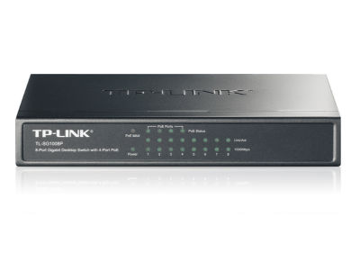 Tp-Link 8-Port Gigabit Desktop Switch with 4-Port PoE+ (TL-SG1008P)