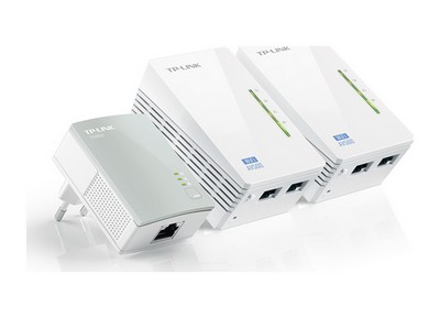Tp-Link AV600 Powerline Wi-Fi 3-Pack Kit (TL-WPA4220 TKIT)