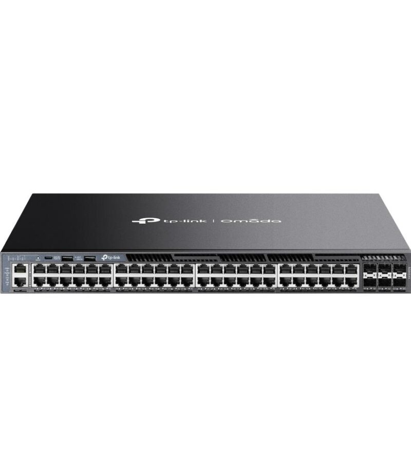 Tp-Link Omada 48-Port Gigabit Stackable L3 Managed Switch with 6 10G Slots (SG6654X)