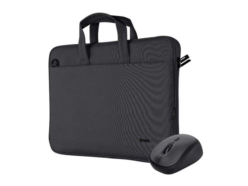 Trust Set bag and mouse BOLOGNA black 24988