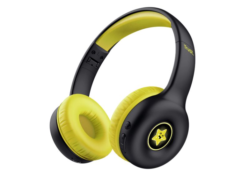 Trust headphones NOUNA KIDS wireless black 25405