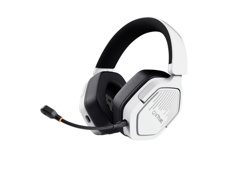 Trust headset wireless gaming GTX493W CARUS white 25534